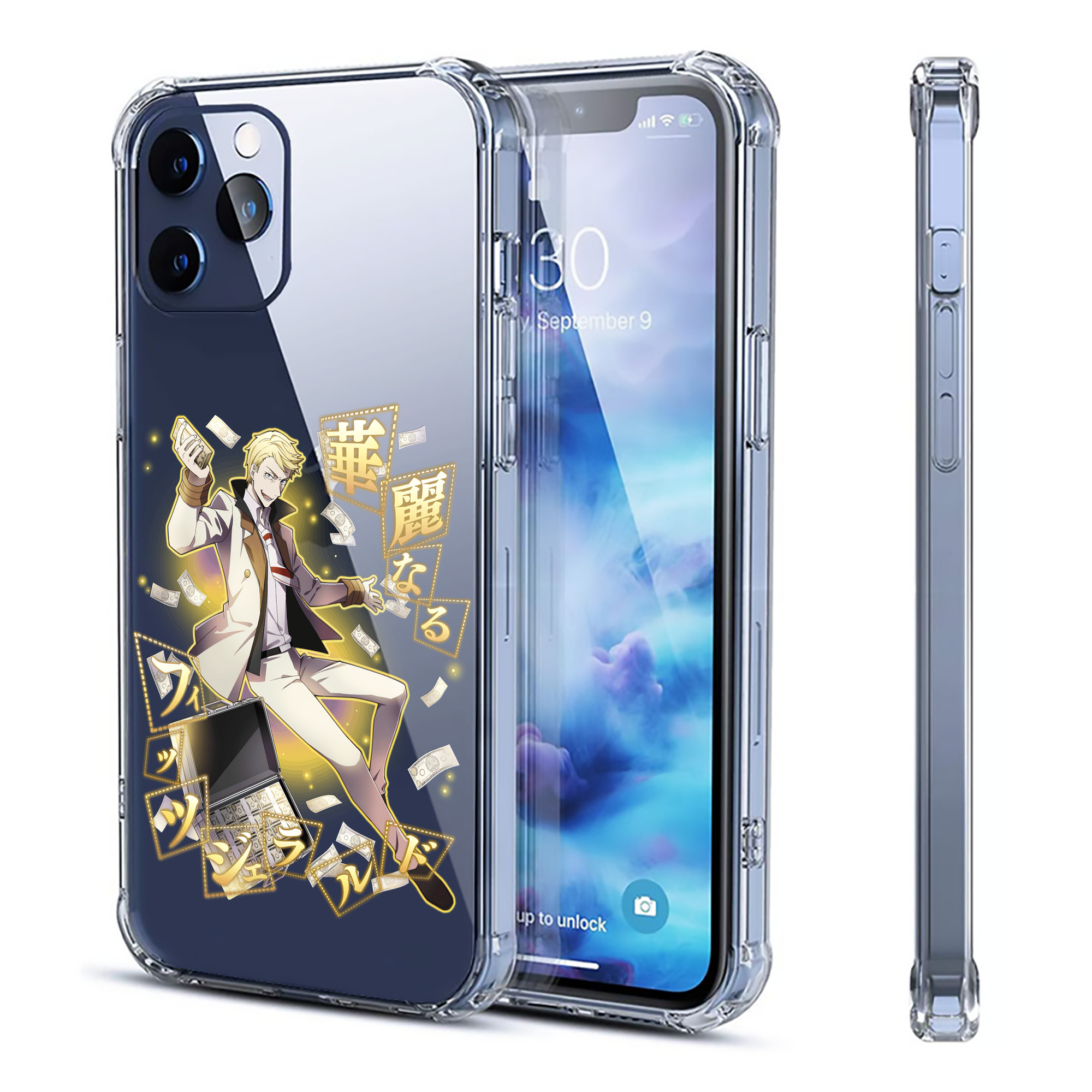 （画像用） 文豪ストレイドッグス Bungo Stray Dogs 【iPhone 12シリーズ対応】透明スマホケース（クリアソフトケース）